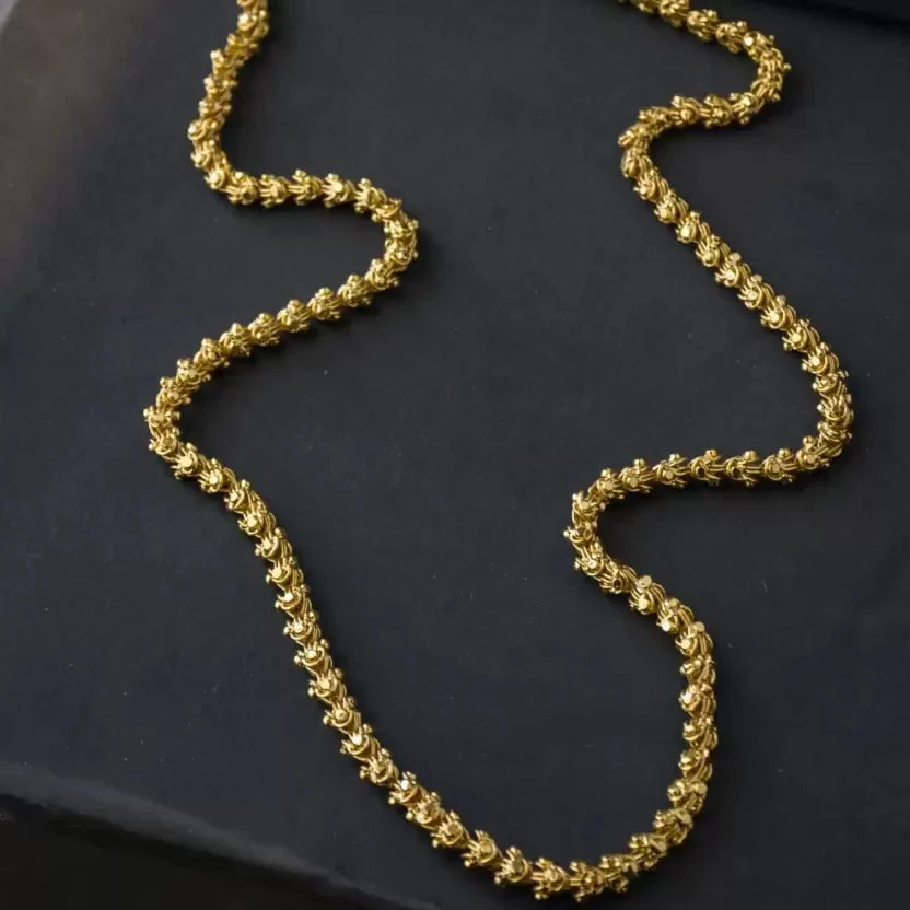 Gold Plated Daily Wear Long Bahubali Chain - Image 3