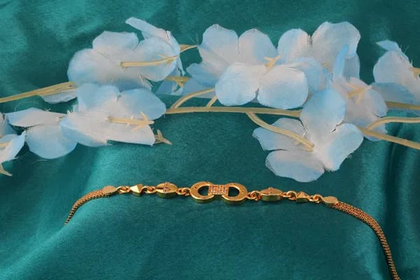 Micro Gold Plated Ad Diamond Studded Fancy Forming Bracelet For Women - Image 4