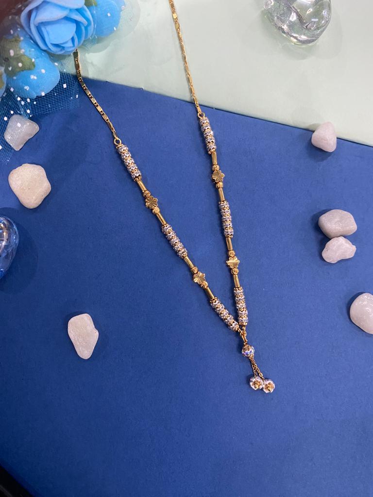 Stunning Diamond Studded Daily Wear Beautiful Star Chain - Image 6