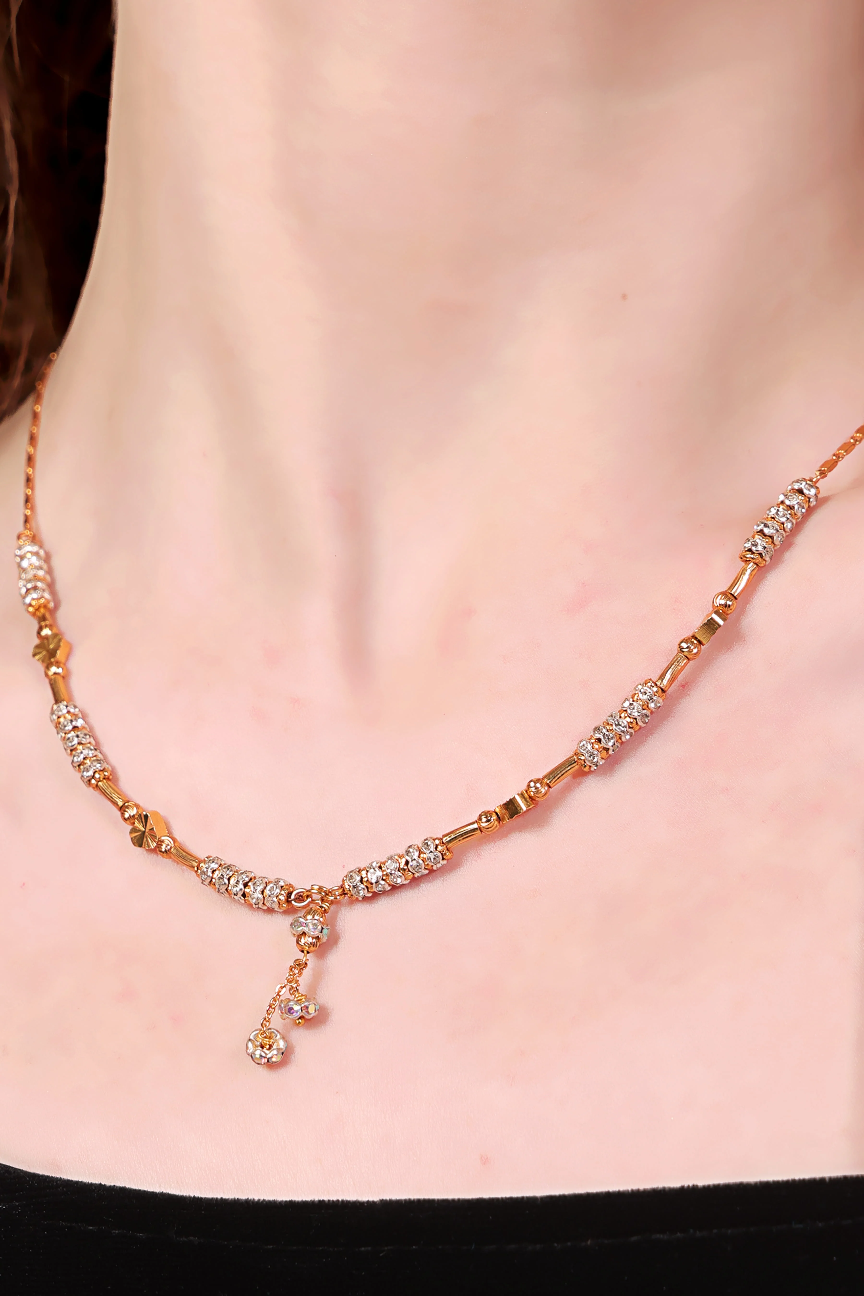 Stunning Diamond Micro Gold Plated Heart Chain - Image 4
